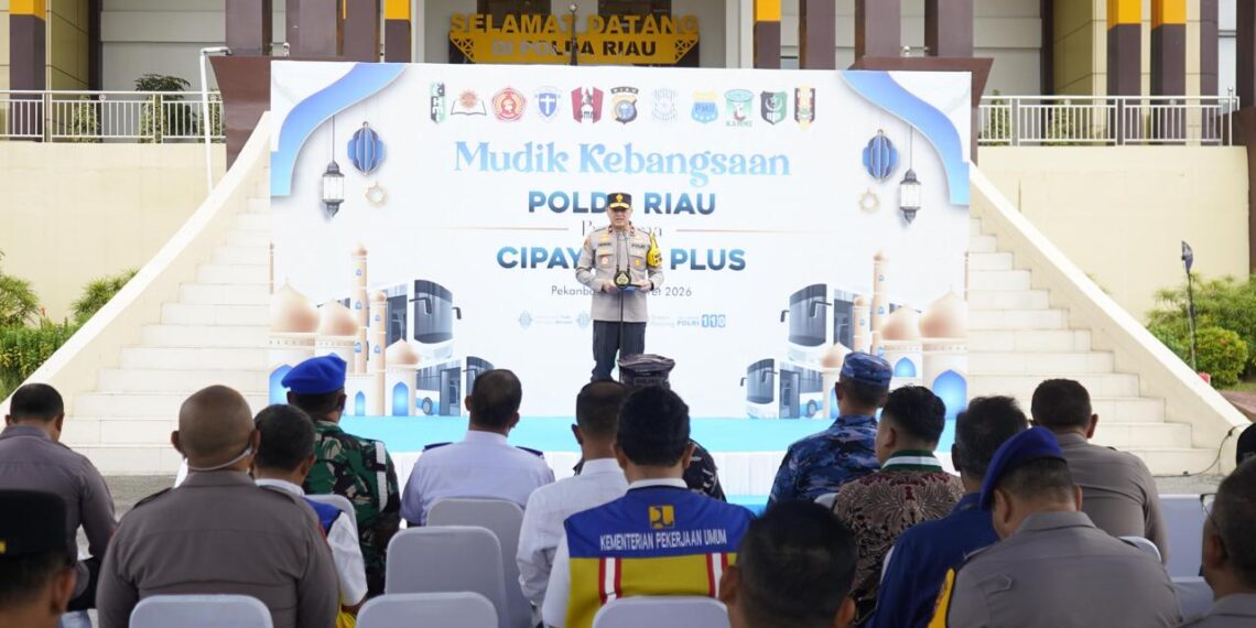 Polda Riau berangkatkan mudik kebangsaan Rute Pekan Baru -Sumbar-Sumut.