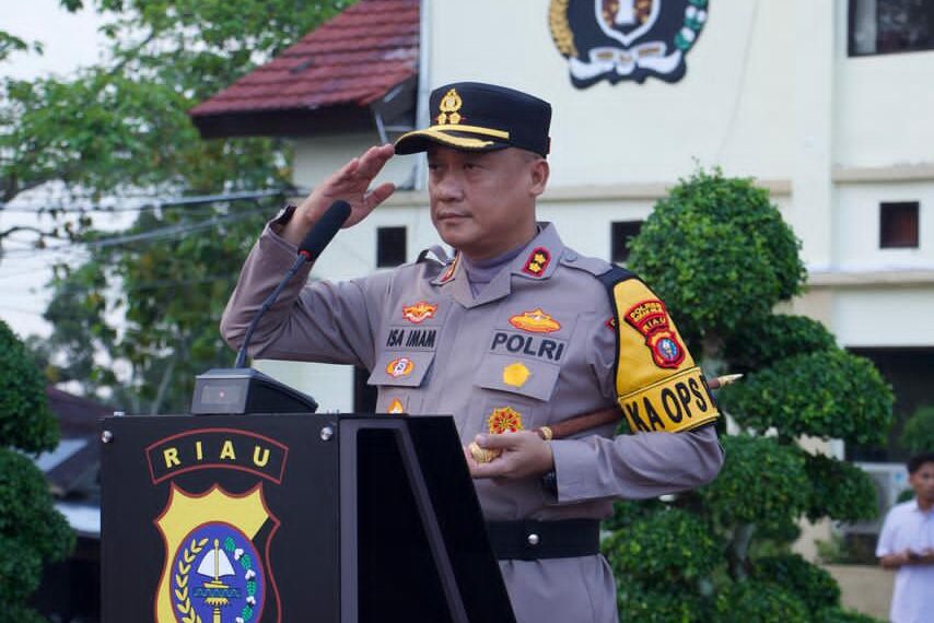 Kapolres Rohil Pimpin Apel Kesiapsiagaan Pengamanan Malam Takbiran