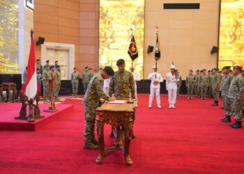 Panglima TNI Pimpin Penyerahan dan Pelantikan Jabatan di Lingkungan TNI